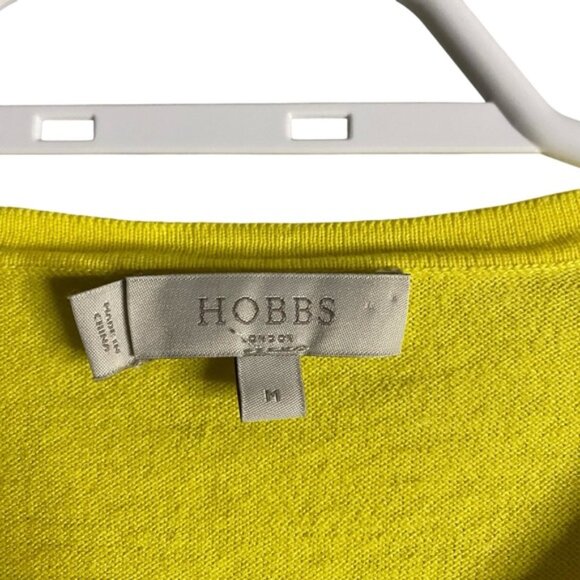 Hobbs London Women's Yellow Button-Down Sweater Cardigan - Picture 5 of 6